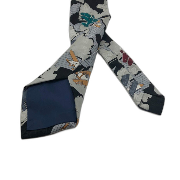 Vintage Designs by A Rogers Mens Neck Tie Airplane Aviation Pilot Retro Neckwear - Picture 4 of 6